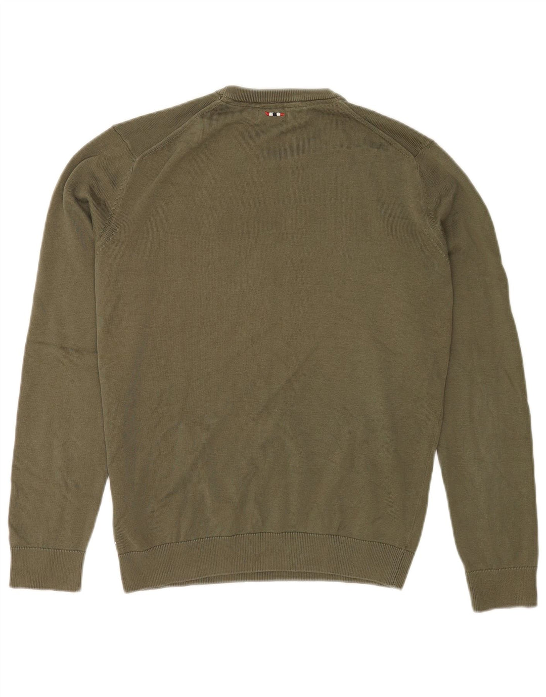 Maglione girocollo da uomo Napapijri piccolo in cotone kaki