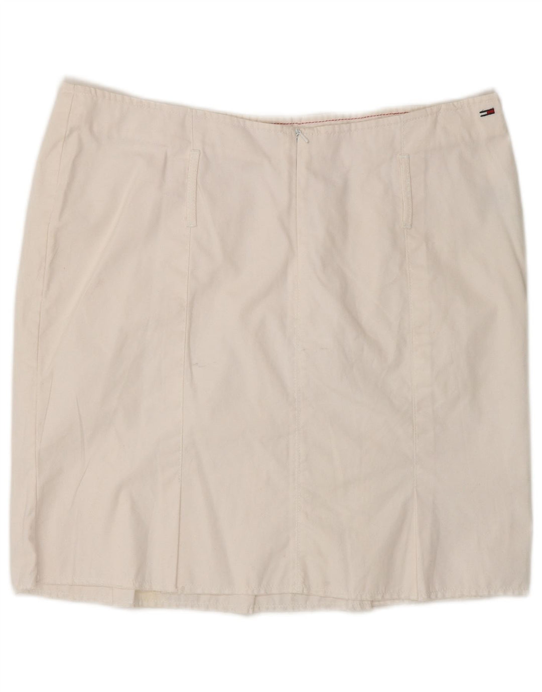 Minigonna da donna Tommy Hilfiger grande W32 in cotone bianco