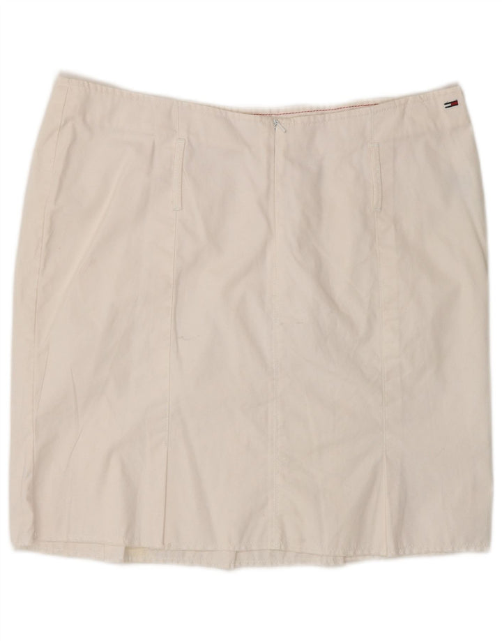 Minigonna da donna Tommy Hilfiger grande W32 in cotone bianco