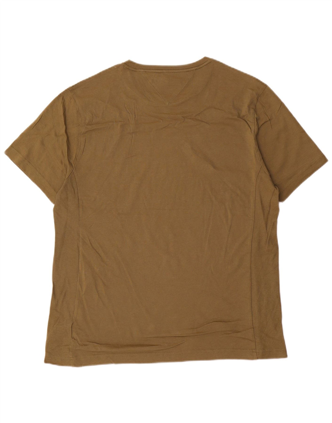 TOMMY HILFIGER T-shirt da uomo Top medio cotone kaki