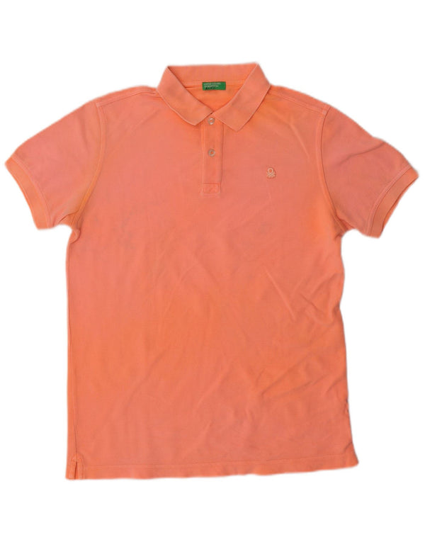 Polo Benetton Bambino 13-14 Anni 3XL Arancione