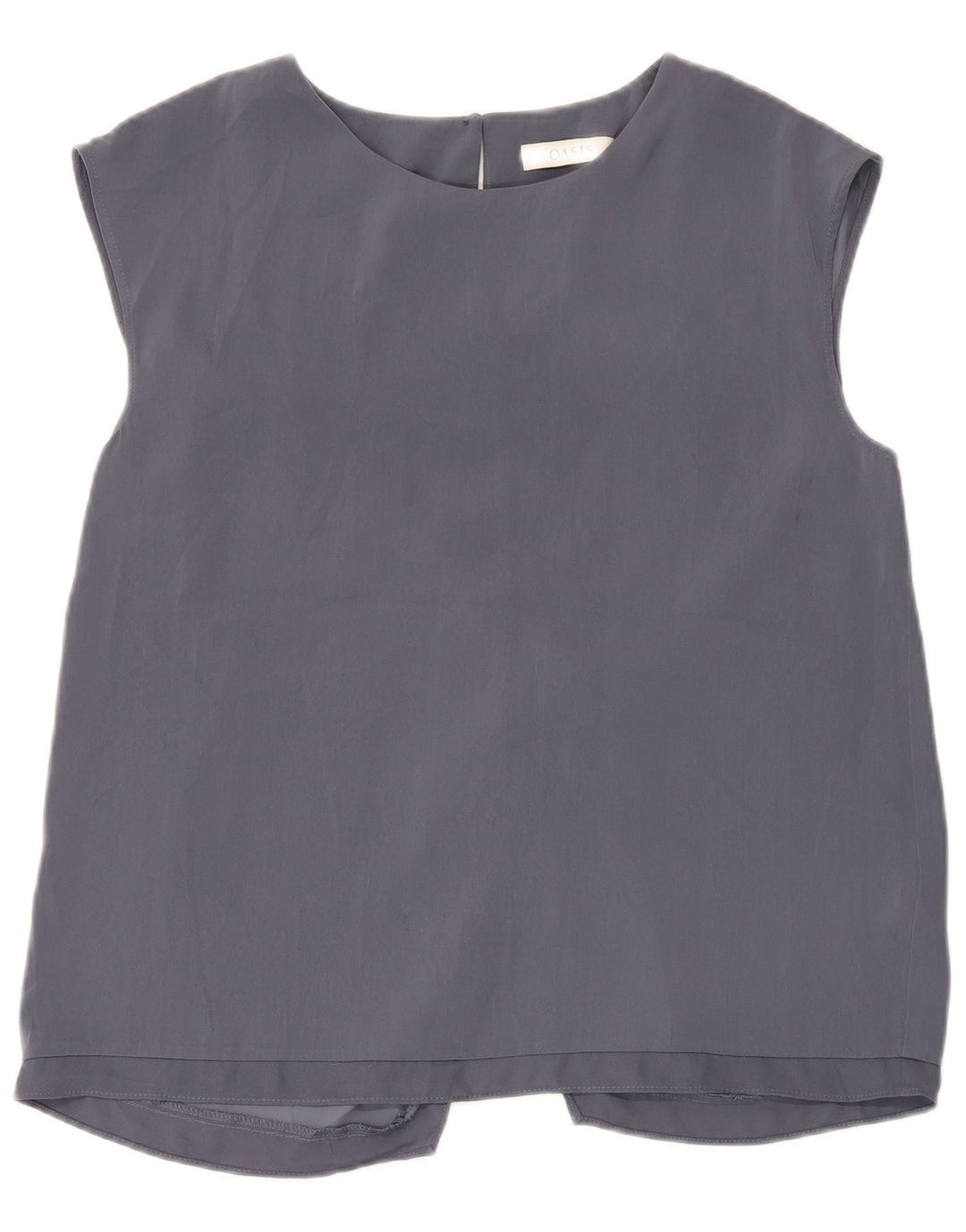 Camicetta senza maniche da donna Oasis UK 12 Poliestere grigio medio
