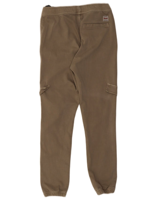 Pantaloni cargo da jogging da uomo Zara piccoli W30 L28 cotone kaki