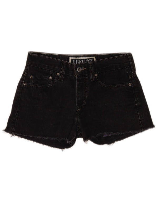 Pantaloncini di jeans skinny Levi's 511 da donna W30 cotone nero medio