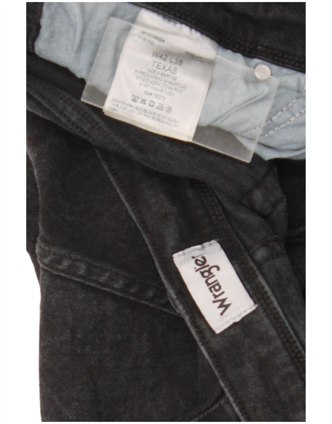 Jeans dritti da uomo Wrangler Texas W42 L36 neri