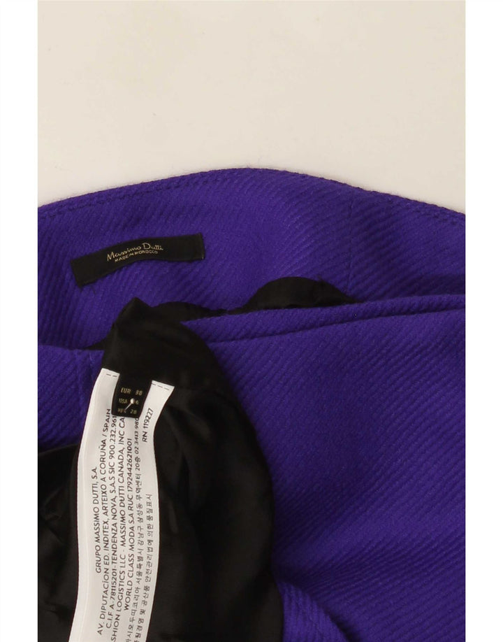 Gonna a trapezio da donna Massimo Dutti EU 38 Small W28 Viscosa viola