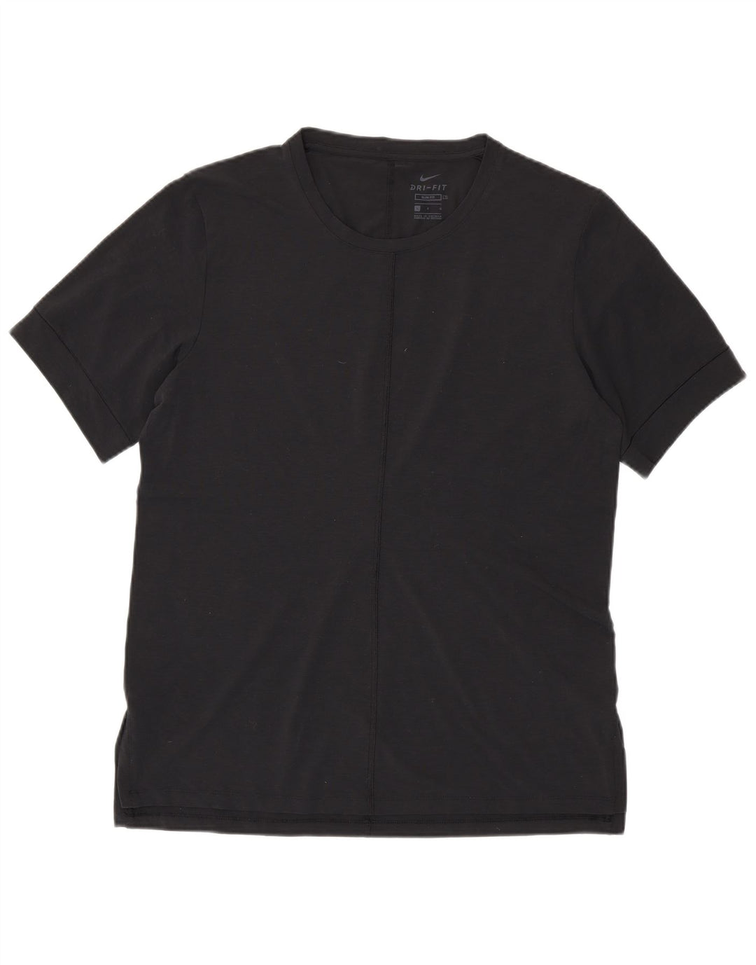 T-shirt NIKE da uomo Dri Fit slim fit, grande, in poliestere nero