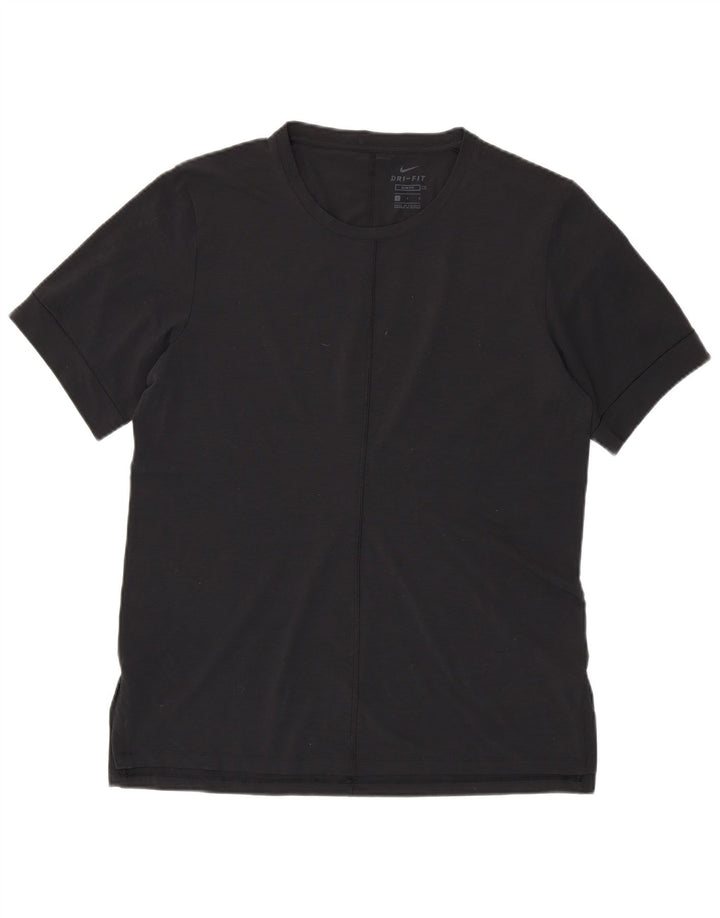 T-shirt NIKE da uomo Dri Fit slim fit, grande, in poliestere nero