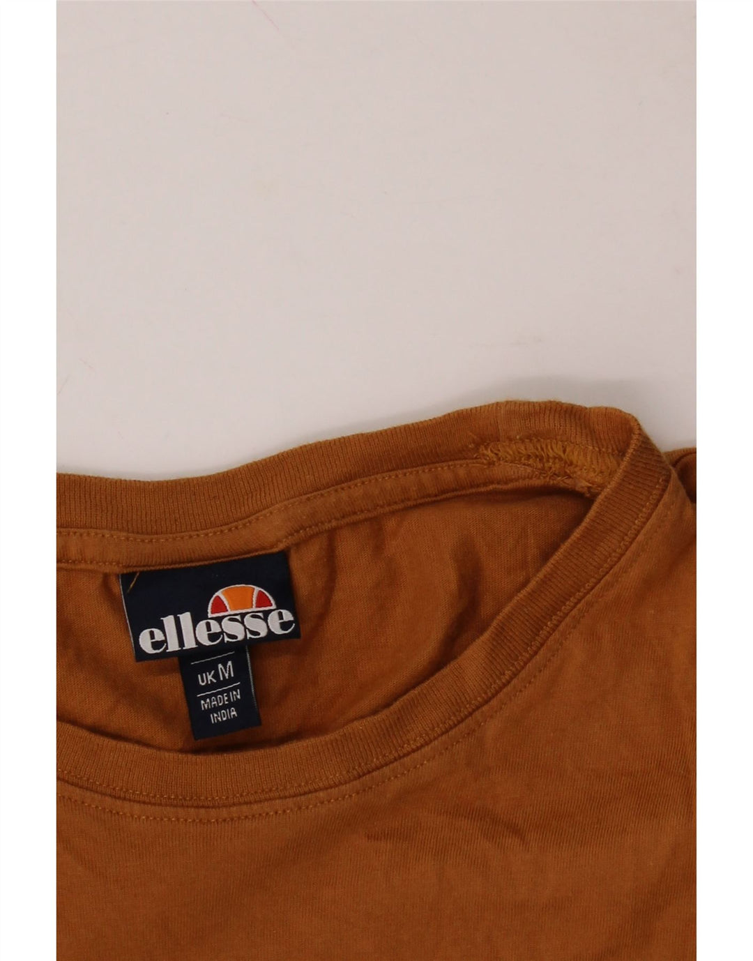 ELLESSE Mens T-Shirt Top Medium Brown Cotton Vintage Ellesse and Second-Hand Ellesse from Messina Hembry 