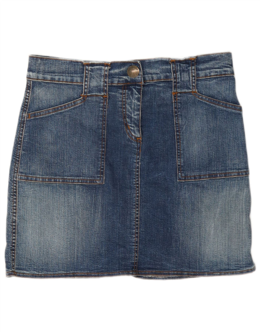 Mini gonna di jeans da donna Carrera W30 blu medio