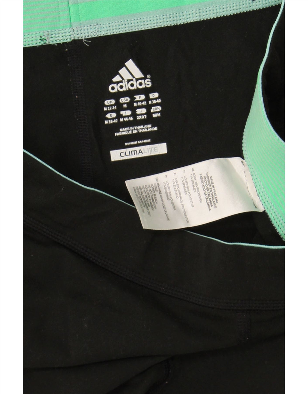 ADIDAS Womens Climalite Graphic Capri Leggings UK 12/14 Medium Black