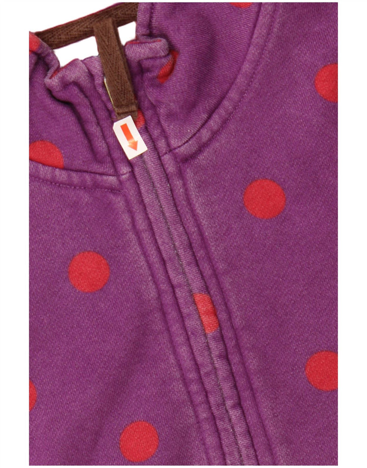 BODEN Felpa da donna con collo con zip, maglione UK 12, pois viola medio