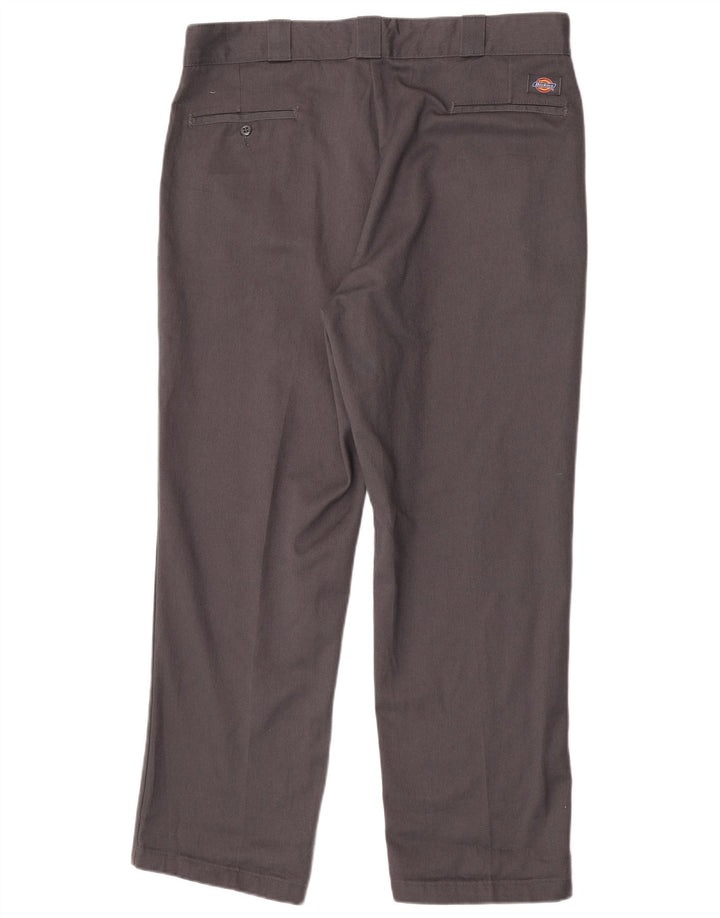 Pantaloni chino dritti da uomo Dickies W38 L30 poliestere grigio