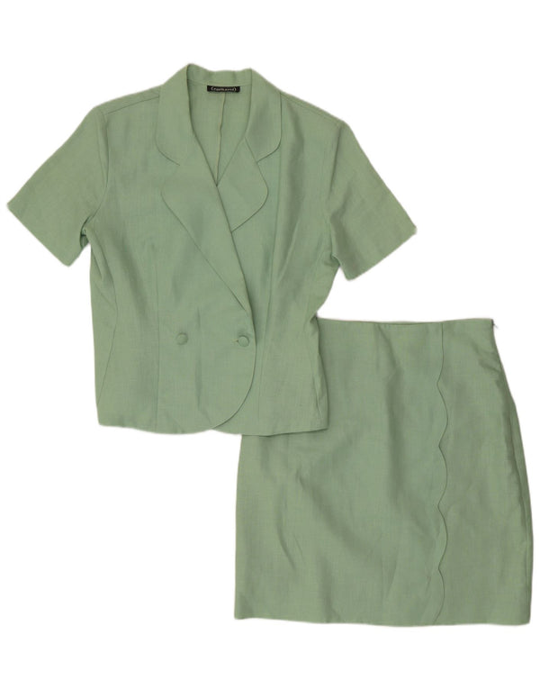 Set gonna doppiopetto da donna in 2 pezzi Cacharel IT 44 medio W28 verde