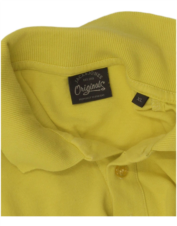 Polo da uomo Jack & Jones XL gialla