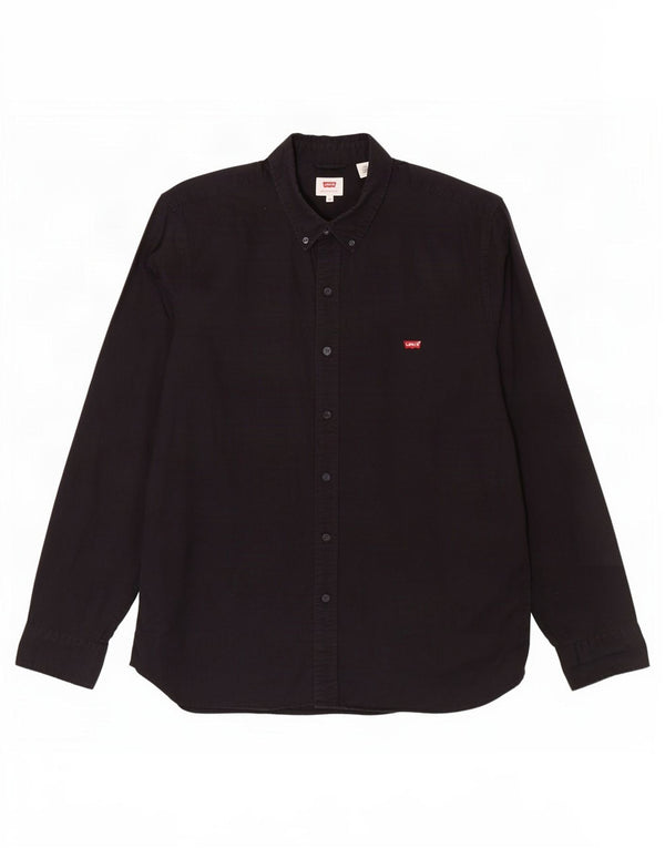Levi's Mens Shirt XL Black Cotton