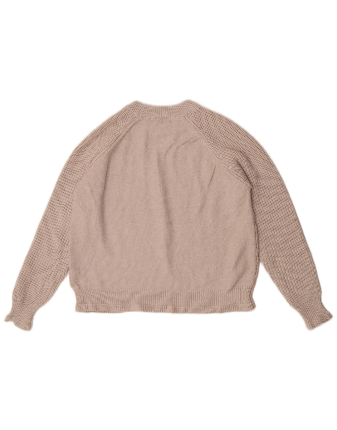 Maglione girocollo corto da donna Marks & Spencer UK 14 Beige medio