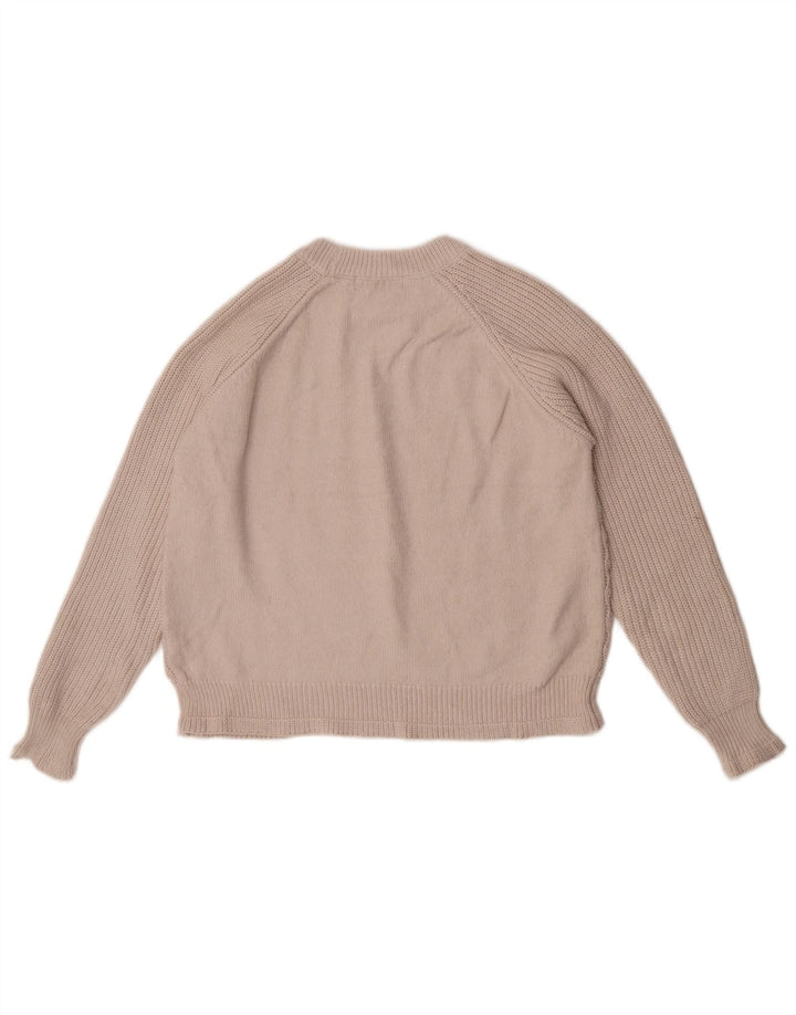 Maglione girocollo corto da donna Marks & Spencer UK 14 Beige medio
