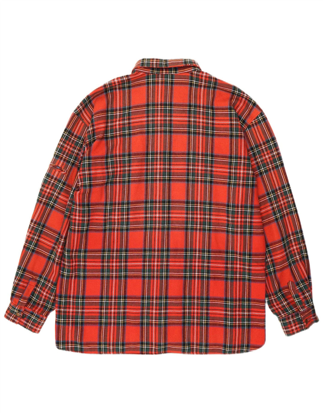 Camicia vintage da uomo in flanella XL scozzese rossa