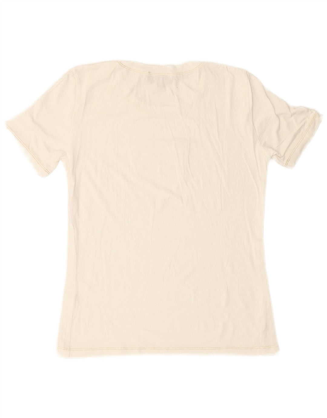 LUISA SPAGNOLI T-shirt grafica da donna Top UK 14 Viscosa bianca media