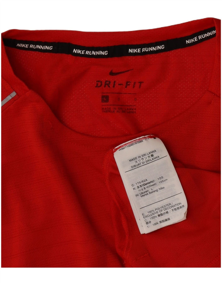 T-shirt Nike Dri Fit da uomo, grande, in poliestere rosso