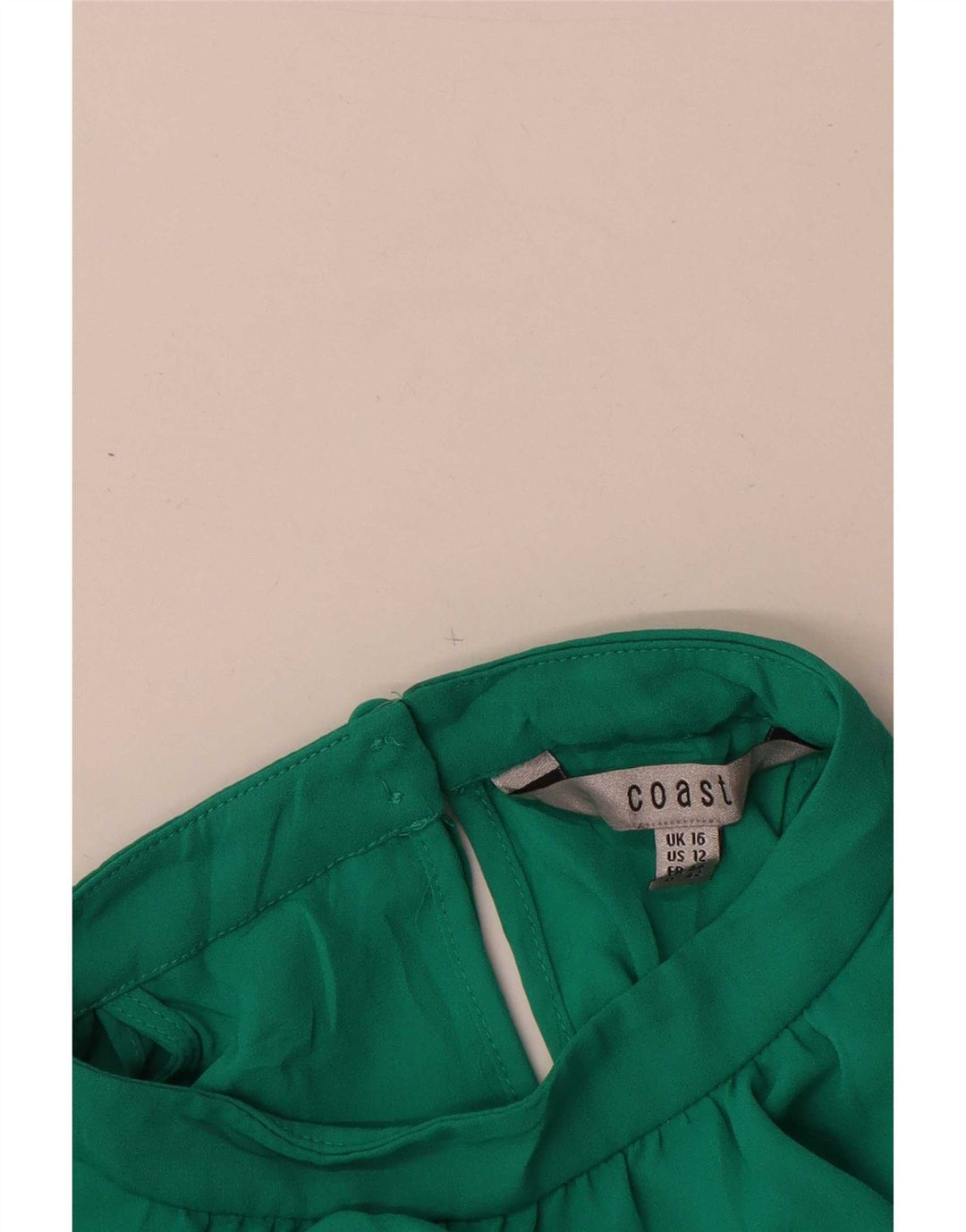 Top da donna con spalle scoperte Coast UK 16 grande poliestere verde