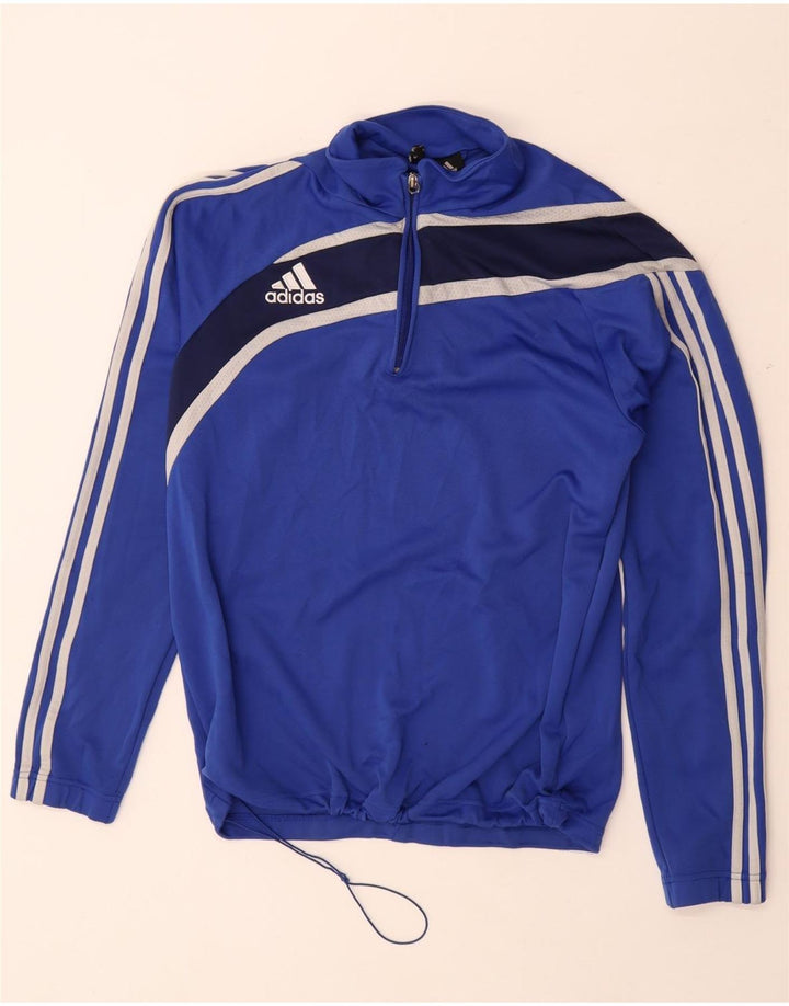 Top della tuta pullover Climalite da uomo ADIDAS UK 40/42 Blu medio