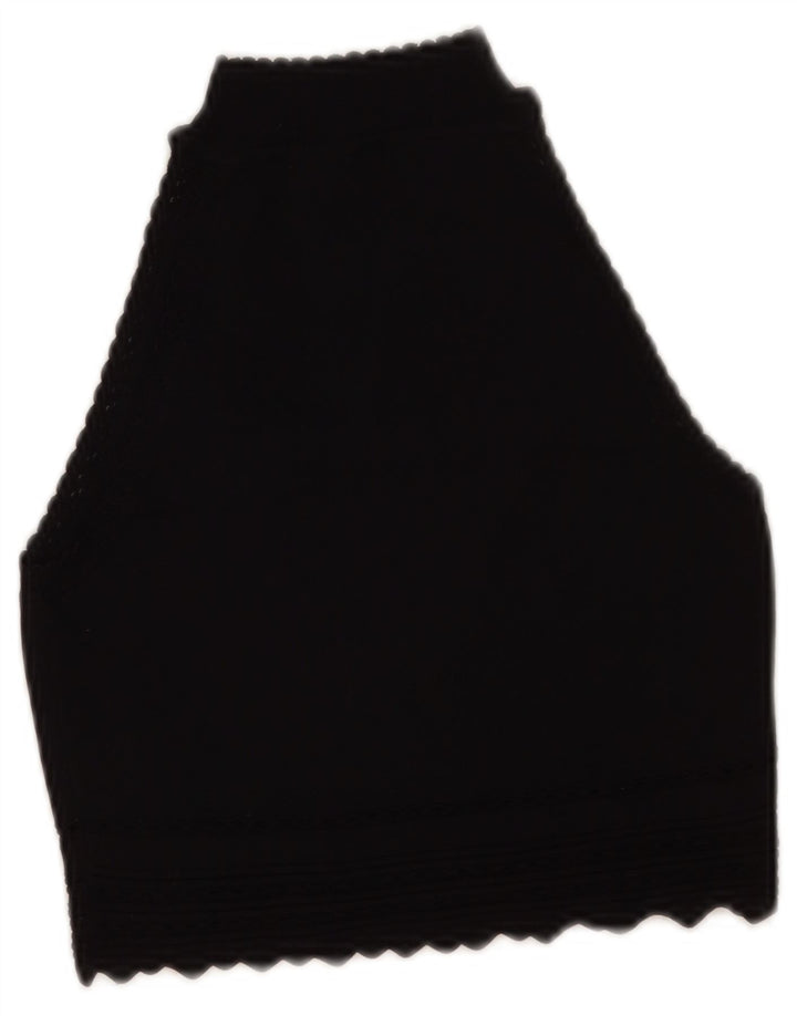 Canotta corta da donna Zara UK 8 piccola nera