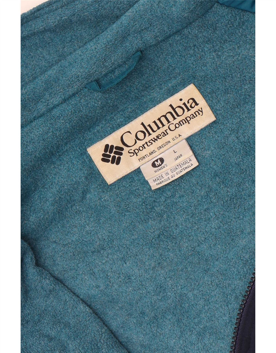 Giacca a vento Columbia da donna vestibilità ampia UK 14 medio blu navy