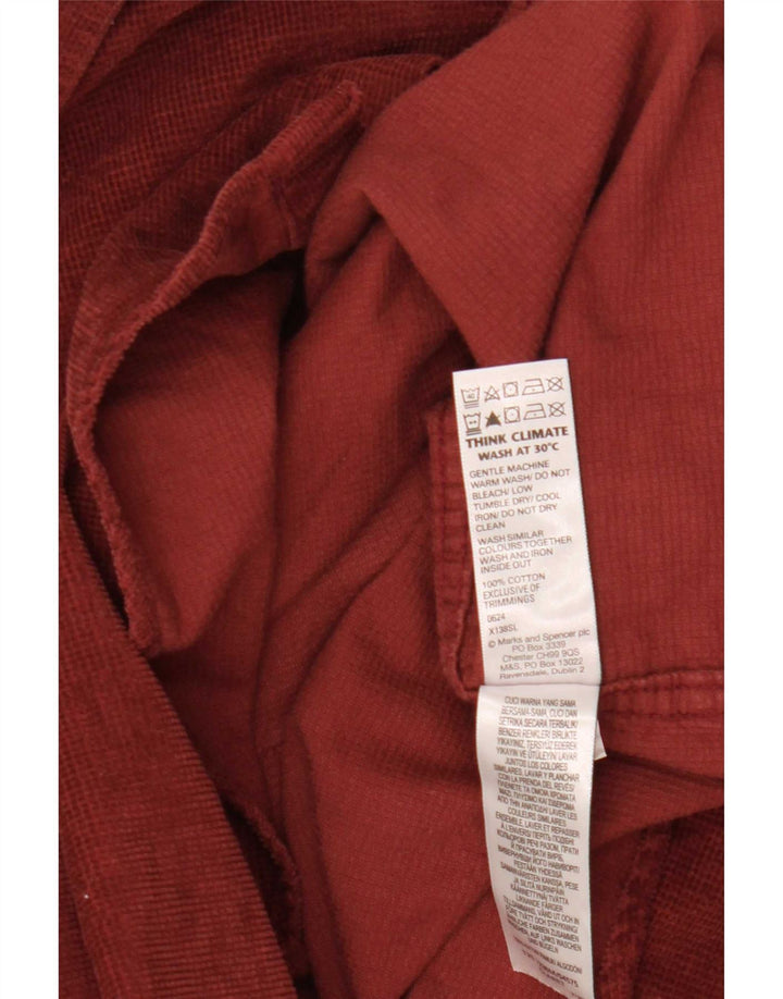 Camicia da uomo Marks & Spencer 2XL cotone bordeaux