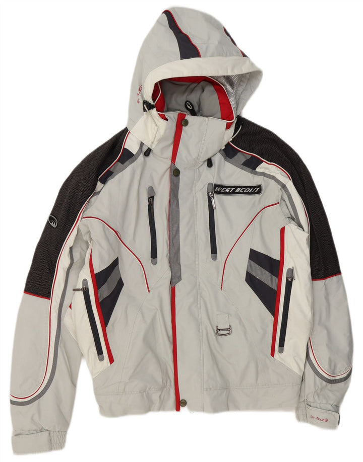 Giacca da sci da uomo vestibilità ampia West Scout UK 36 Small Grigio Colourblock Poliestere