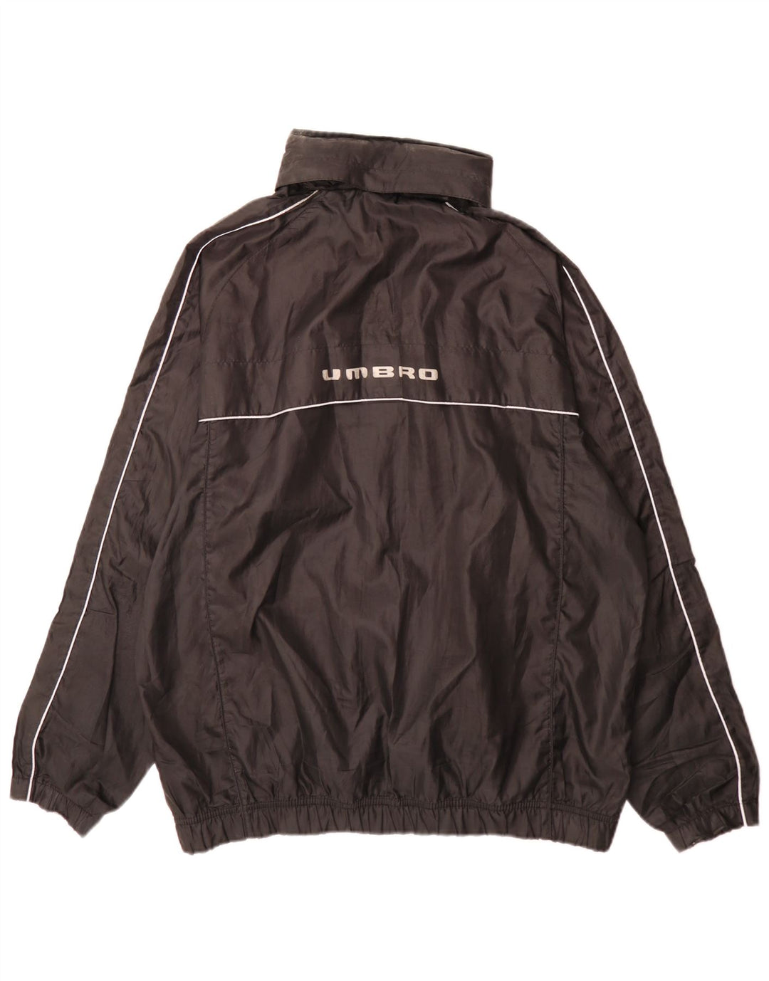Umbro Giacca da uomo con vestibilità regolare, tuta sportiva grande in poliestere nero