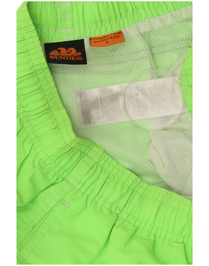 Pantaloncini da bagno da uomo SUNDEK piccoli in poliestere verde