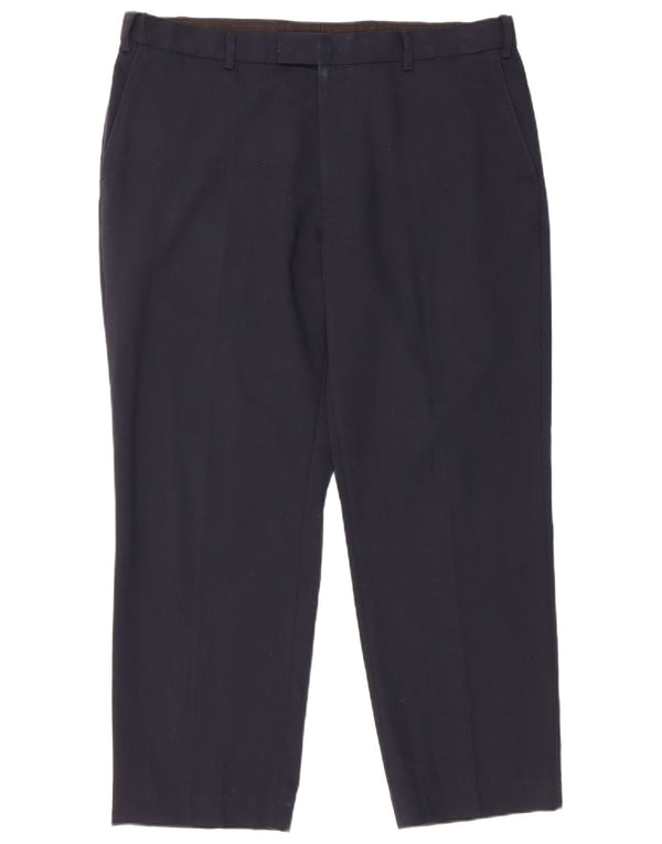 Pantaloni da abito vestibilità regolare Marks & Spencer da uomo W38 L27 Blu Navy