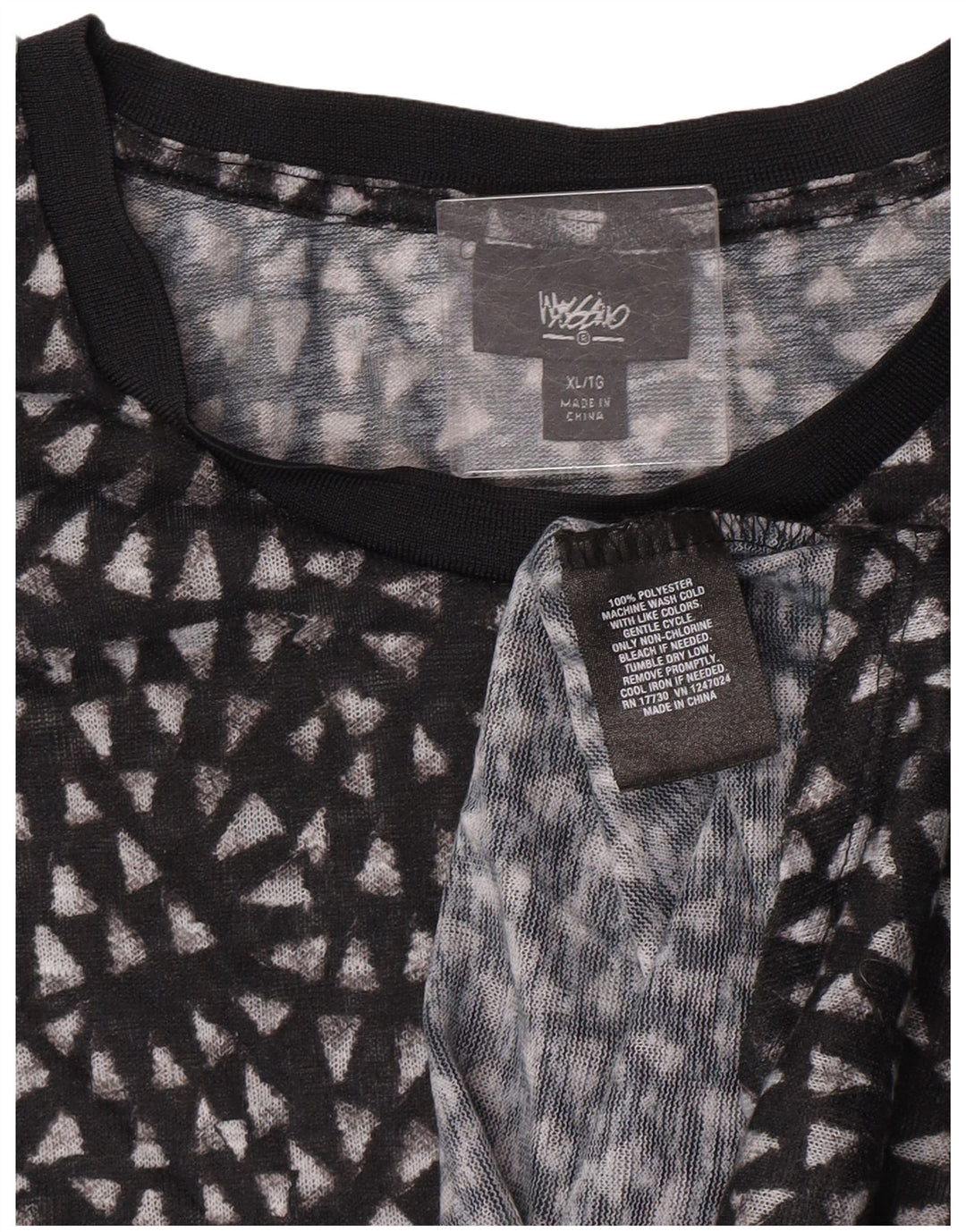 Mossimo Camicetta trasparente da donna Top UK 18 XL Poliestere nero