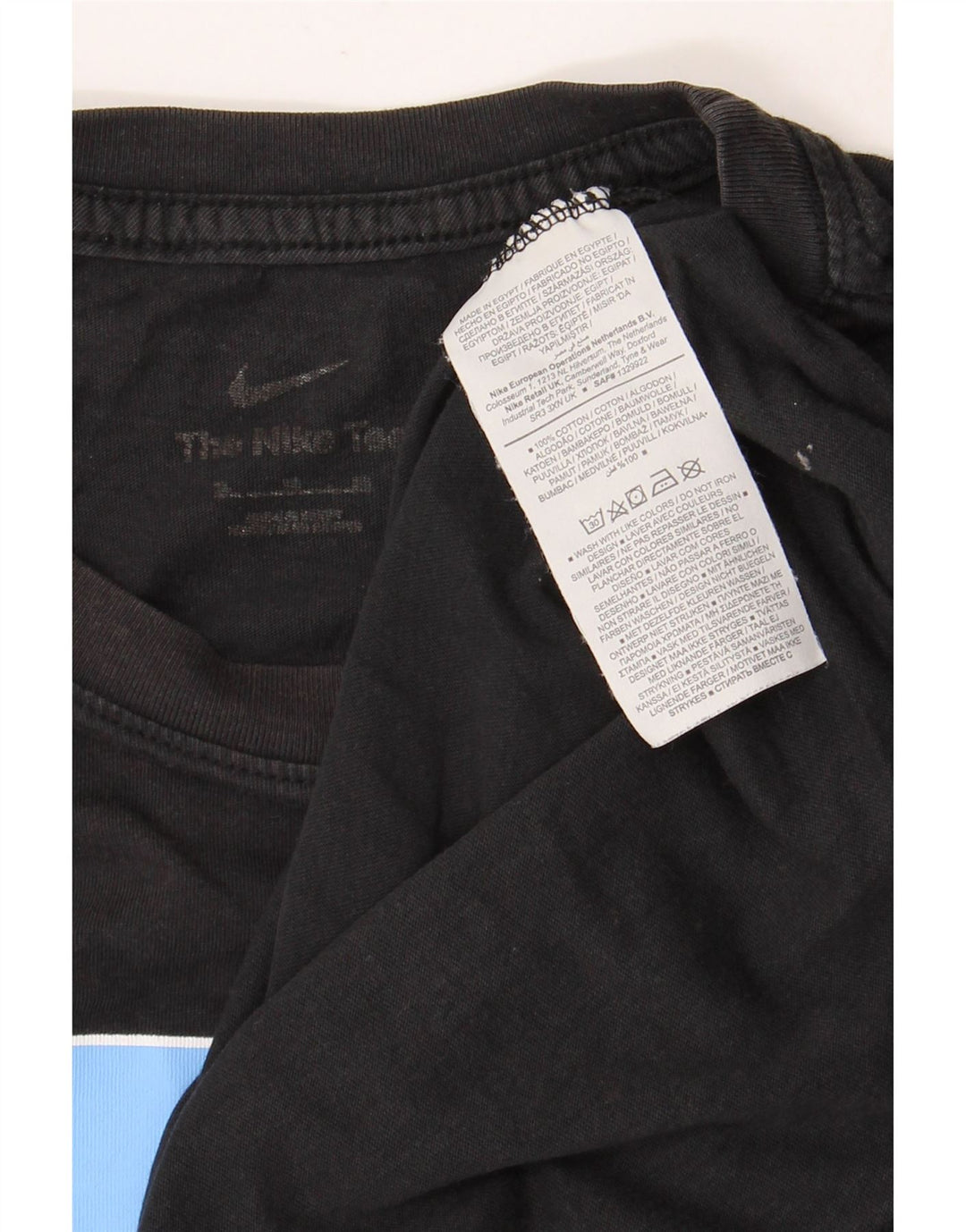 T-shirt grafica da uomo NIKE Top XL in cotone nero