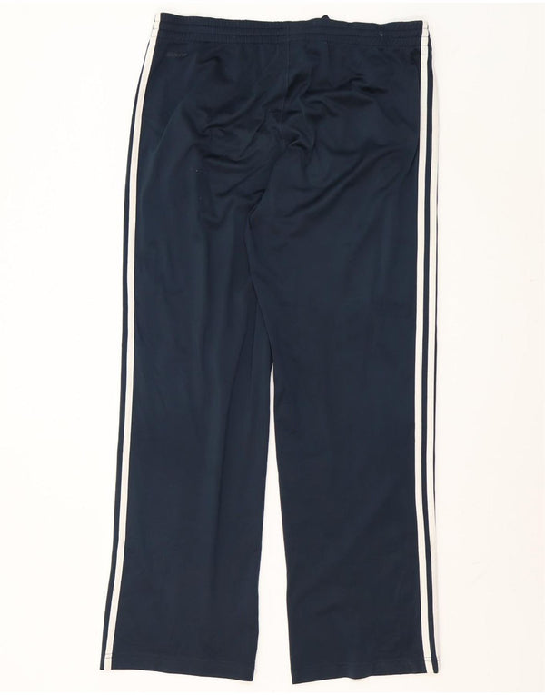Pantaloni da tuta Adidas Clima 365 da uomo medio poliestere blu navy