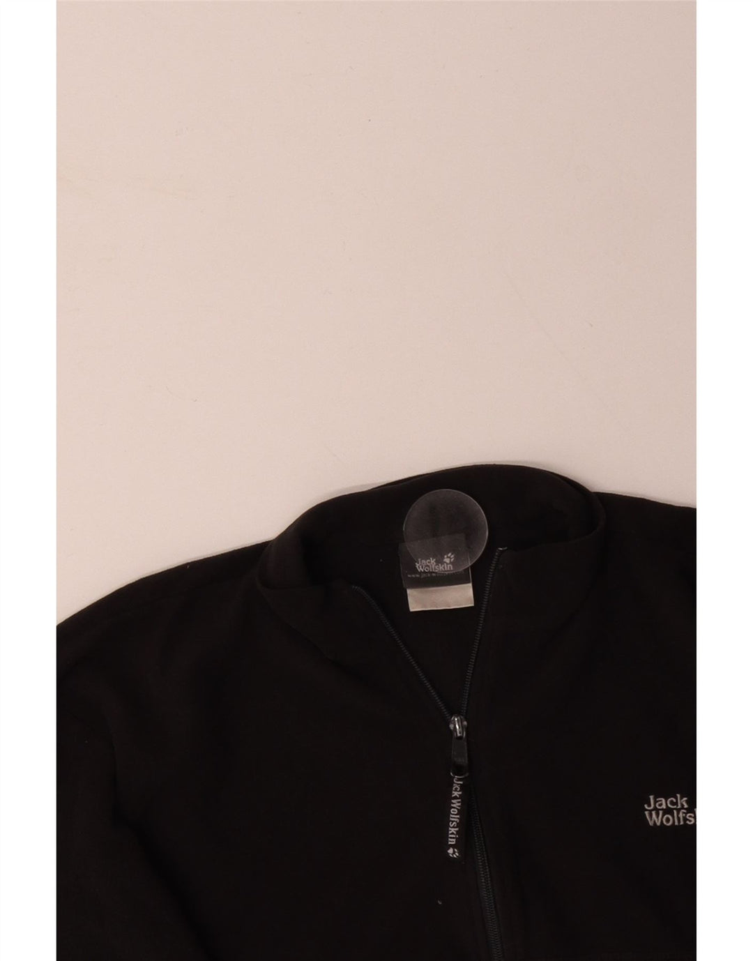 JACK WOLFSKIN Maglione in pile da uomo con collo e zip grande poliestere nero