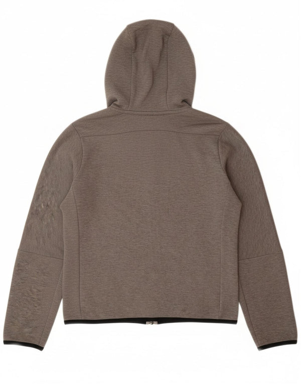 Maglione con cappuccio e zip NIKE per ragazzi 12-13 anni, grande in cotone grigio