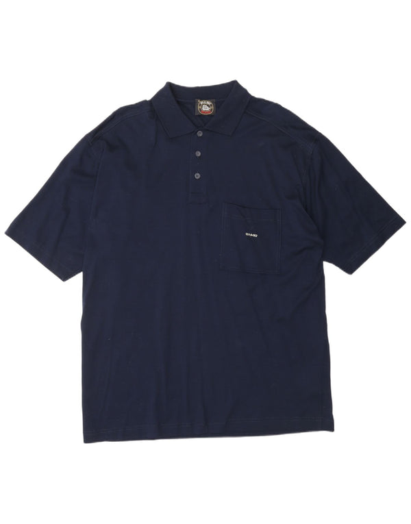 Polo da uomo SEA & SKY grande in cotone blu navy