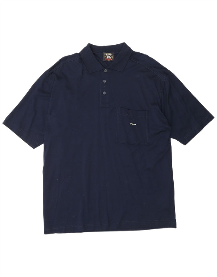 Polo da uomo SEA & SKY grande in cotone blu navy