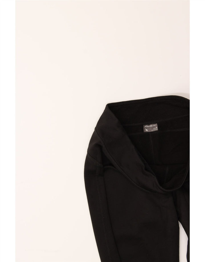 EDDIE BAUER Womens Tracksuit Trousers UK 14 Medium  Black Polyester Vintage Eddie Bauer and Second-Hand Eddie Bauer from Messina Hembry 