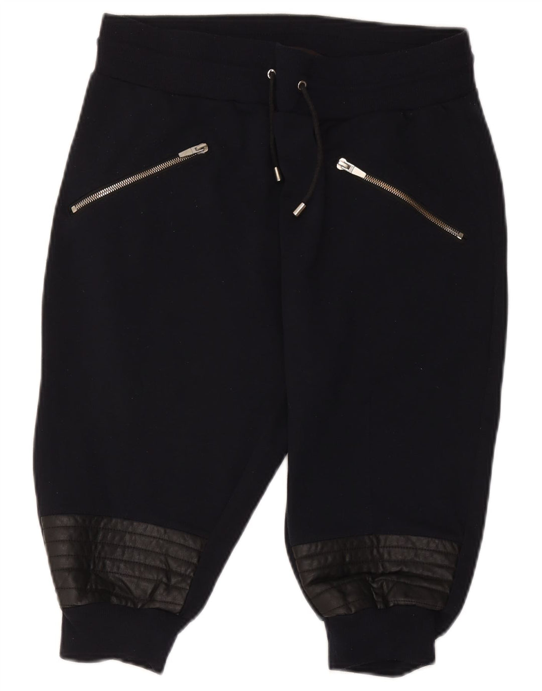 Pantaloncini sportivi Bermuda da donna Zara grandi in poliestere blu navy
