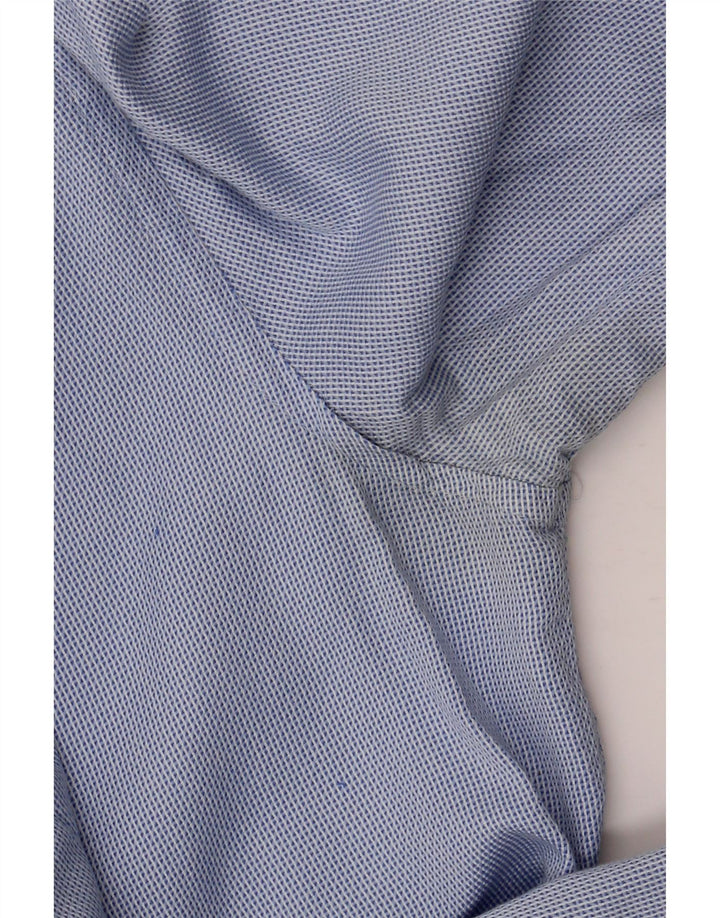 Camicia Zara da uomo slim fit piccola in cotone maculato blu
