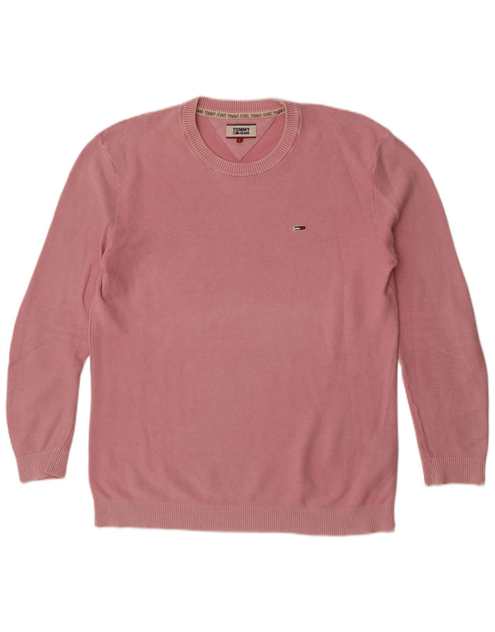 Maglione maglione girocollo da uomo Tommy Hilfiger grande rosa