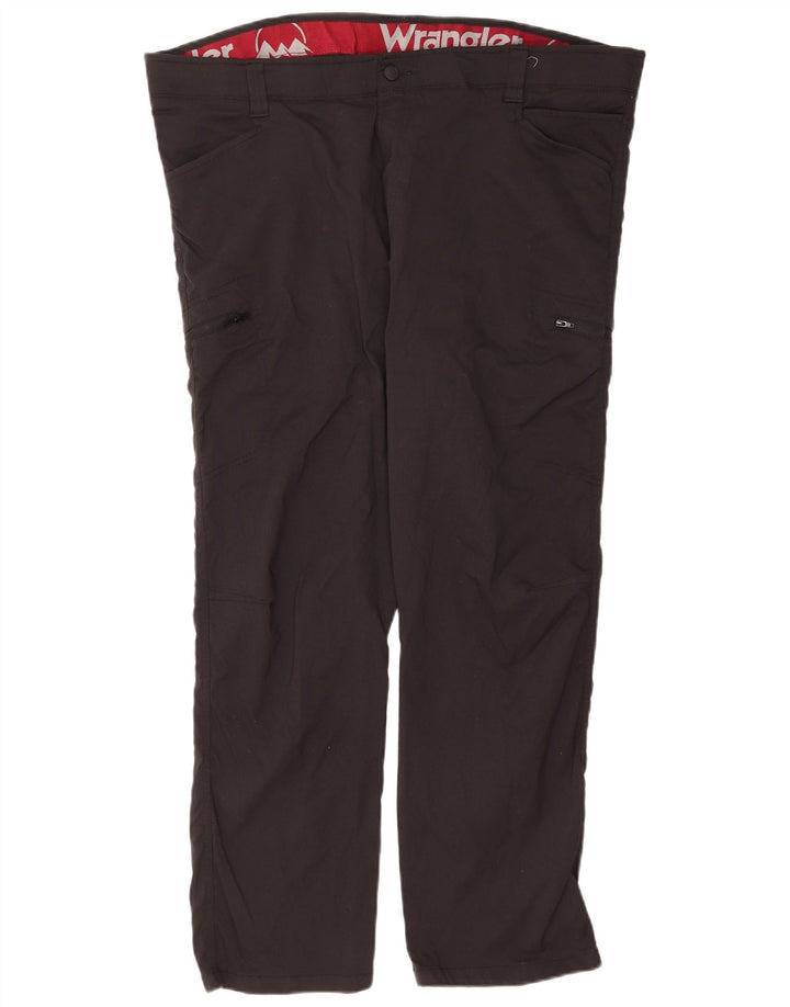 Pantaloni cargo dritti da uomo Wrangler W44 L30 nylon nero