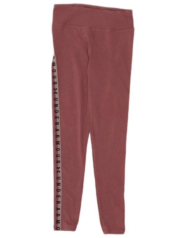 Leggings Heat Gear da donna Under Armour UK 10 Small Pink Colourblock