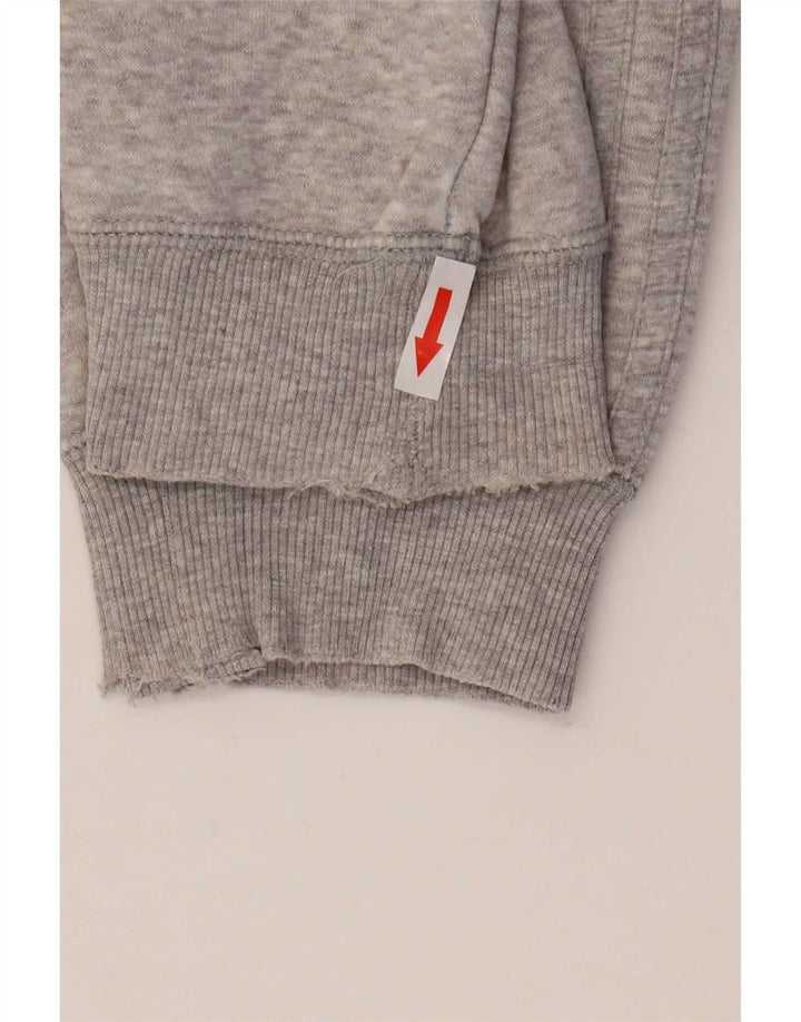 Giacca da ginnastica da uomo Adidas XL in cotone chiazzato grigio
