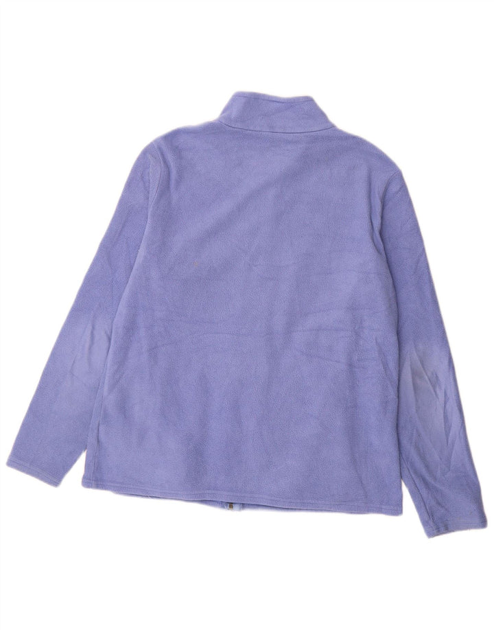 Giacca in pile da donna Marks & Spencer UK 16 Large Viola Poliestere