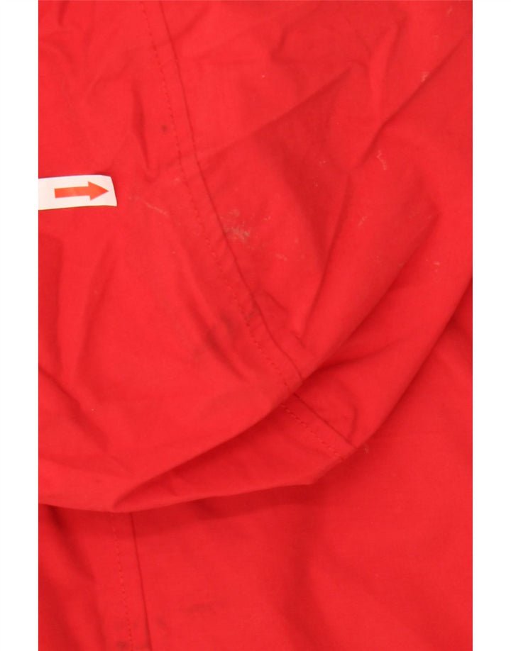 Impermeabile con cappuccio da donna Joules UK 14 cotone rosso medio
